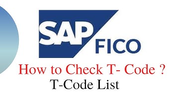 SAP FICO T CODE II IMPORTANT T CODE IN SAP II  LIST OF IMPORTANT T CODE