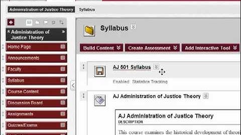 Blackboard Overview - TSU Blackboard Faculty