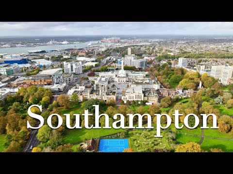 The Beauty of Southampton from the Air | 4K Drone | England, UK