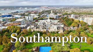 The Beauty of Southampton from the Air | 4K Drone | England, UK