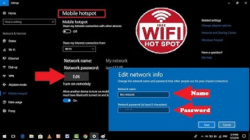 How to Change Wi-Fi Hotspot Name & Password in Windows 10