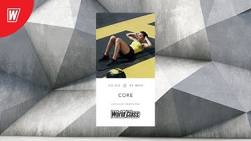 CORE с Натальей Смирновой | 11 февраля 2021 | Онлайн-тренировки World Class