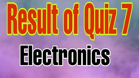 MCQs on Electronics l BSc Physics l GATE l Master Cadre Physics l MSc Physics Entrance Exam