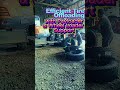 "Efficient Tire Offloading with Payloader & Wheel Loader Support"