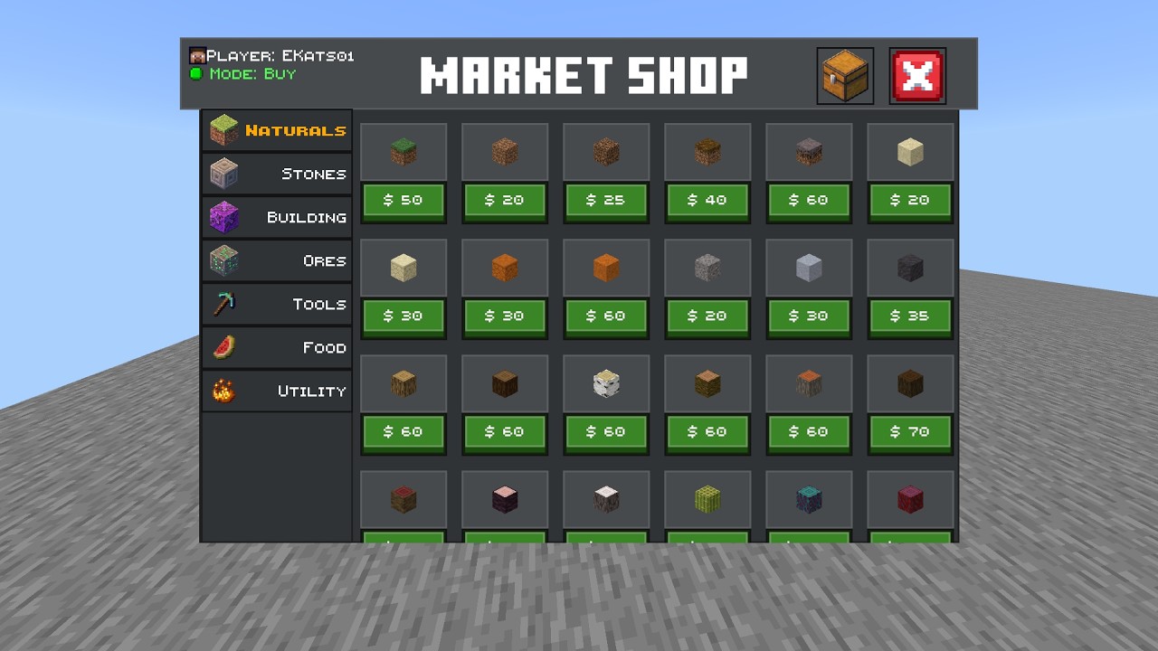 SHOP ADDON MCPE JSON UI FREE DOWLOAD - YouTube