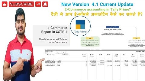 How to Use E commerce Report in Tally Prime 4.1 New Release