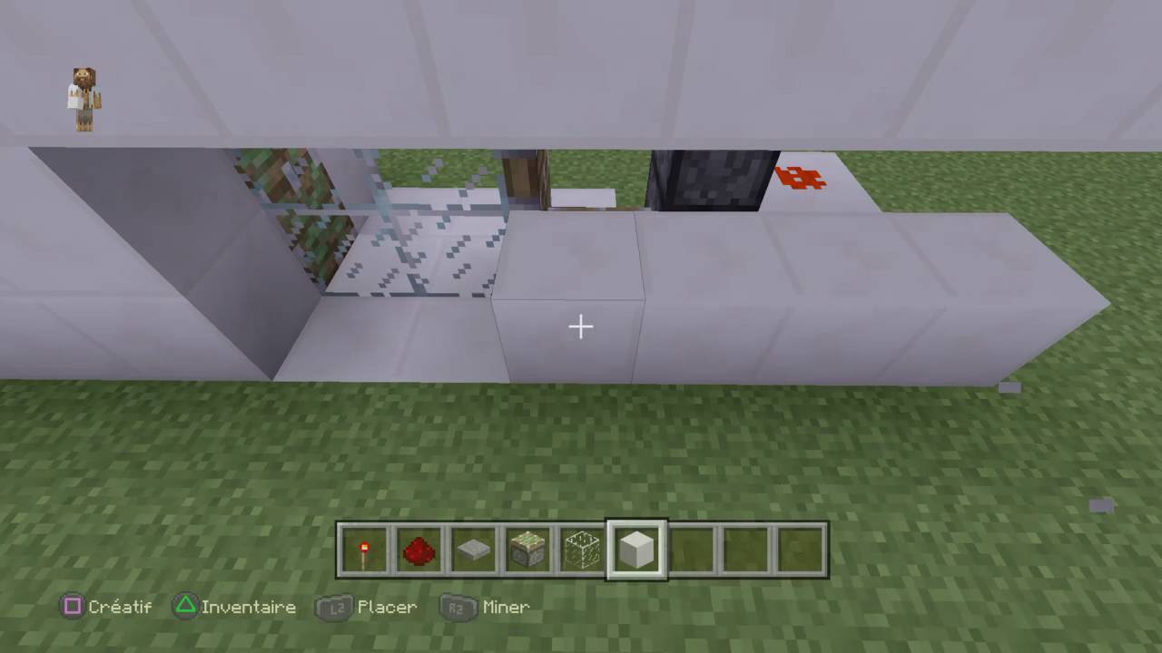 Comment faire une porte coulissante sur minecraft - YouTube