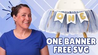 Free SVG First Birthday High Chair Banner