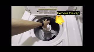 How to remove agitator on a top load washer           Kenmore Whirlpool