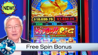 K-Pow Pig Brilliant Buddha Slot Machine Free Spin Bonus
