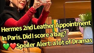 Hermes Paris Leather Appointment 2023 Part 2. Dramas & dramas  Did I scored a quota bag?