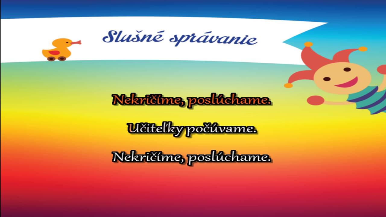 Regardez Simsalala - Slušné Správanie (Lyrics Video) - náučné pesničky pre deti sur YouTube