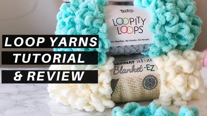 HOW to FINGER KNIT a LOOP YARN SCARF using Loop Yarns by Naztazia 