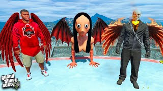 Franklin Found Evil MOMO and GHOSTRIDER in GTA 5 | SHINCHAN and CHOP