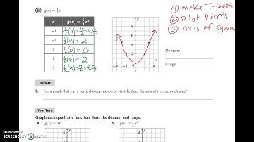 Algebra 1 - Mod 19.1 Explore, Explain 1 and Explain 2