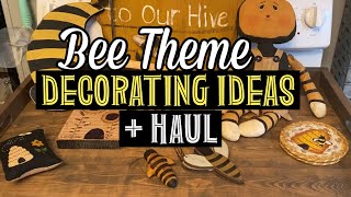 Rustic Farmhouse Bee Theme Decorating Ideas + Haul!