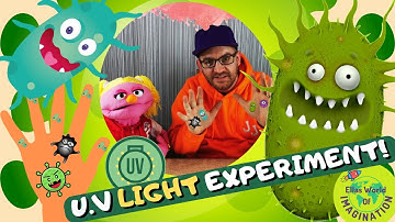 UV Germ Science EXPERIMENT for kids! Hand Washing Tips and Tricks!