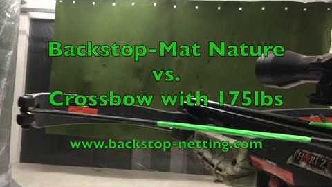 Backstop Mat Nature vs  Crossbow