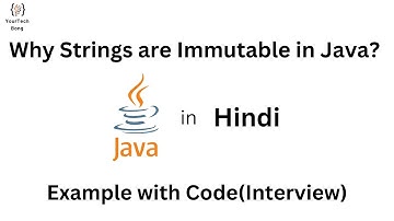 Why Strings are Immutable in java | String Immutable Interview Questions | Java Tutorial in Hindi
