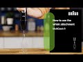 Multiquick 9  how to use the whisk attachment