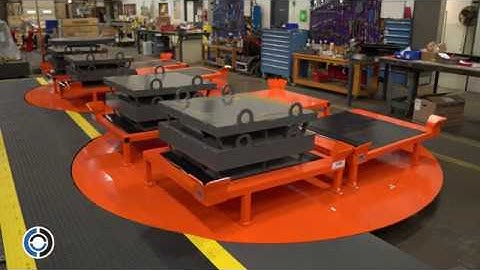 Turntables with connecting platform | Align Production Systems