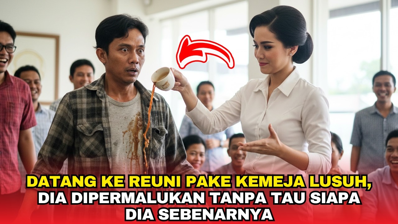 DIHINA MISKIN DI REUNI SEKOLAH, DISIRAM KOPI DAN DITERTAWAKAN, AKHIRNYA SEMUA TERDIAM