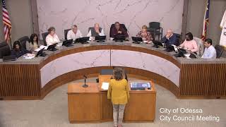 Odessa City Council Work Session Meeting - October 18, 2022