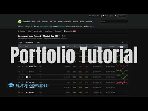 How to use CoinGecko Portfolio Tracker