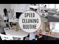 SPEED CLEANING ROUTINE! CLEAN WITH ME