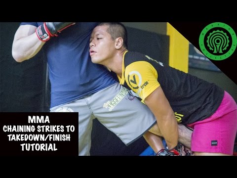 MMA Chaining Strikes to Takedown and Finish Tutorial