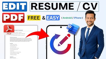 How to Edit Resume PDF File in Mobile 📱 | Edit PDF & Word Resume Free (Android & iPhone Guide)