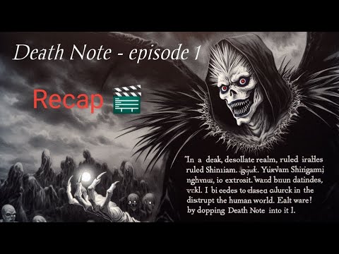 Death Note Explication Death Note | episode-1| Recap | Hindi explanation - YouTube