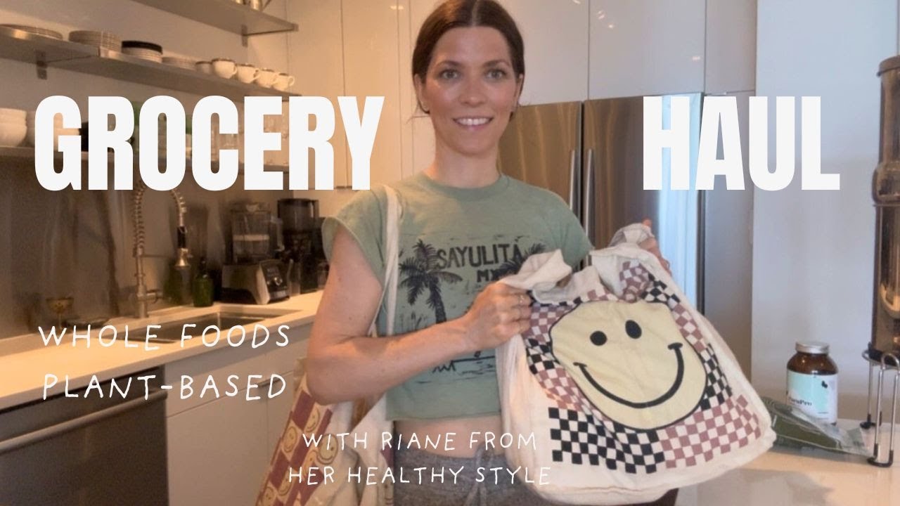Healthy GROCERY HAUL VLOG Whole Foods Plant-Based 