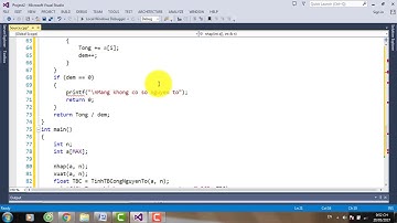 Bài 211 Tính trung bình cộng các số nguyên tố trong mảng 1 chiều các số nguyên