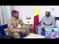 Echange entre les Présidents Ibrahim TRAORE, Assimi GOÏTA et Faustin Archange TOUADERA