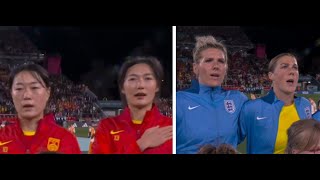 China & England National Anthem - FIFA Women's World Cup 2023