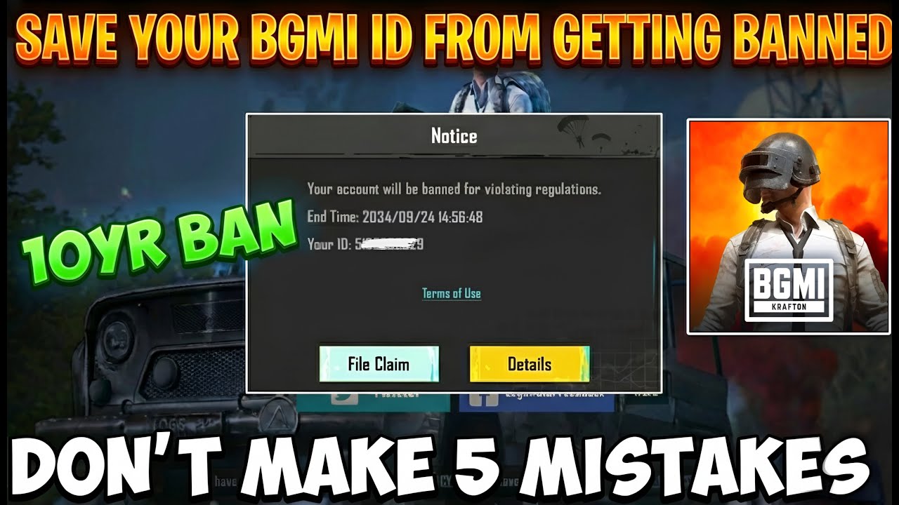 Save Your BGMI ID Now 😱 BGMI ID Ban Reasons Explained | How to Unban BGMI ID 10 Years Ban