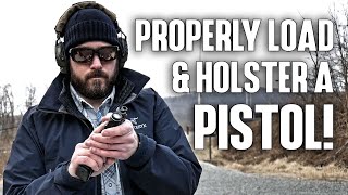 How To Properly Load & Holster a Pistol! @CaptainBerz