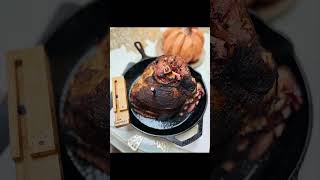 Twice Smoked Ham with Apple Cider Bourbon Glaze
