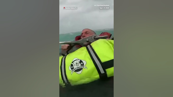 Man and dog rescued by helicopter during Helene