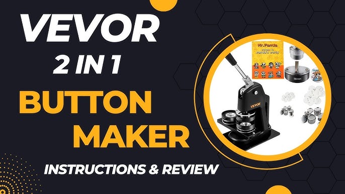 Vevor Button Maker Machine Review - 3 Button Maker 
