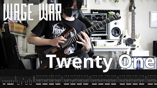 【Wage War】Twenty One  (Instrumental cover) 2023【Guitar Cover】＋Screen Tabs