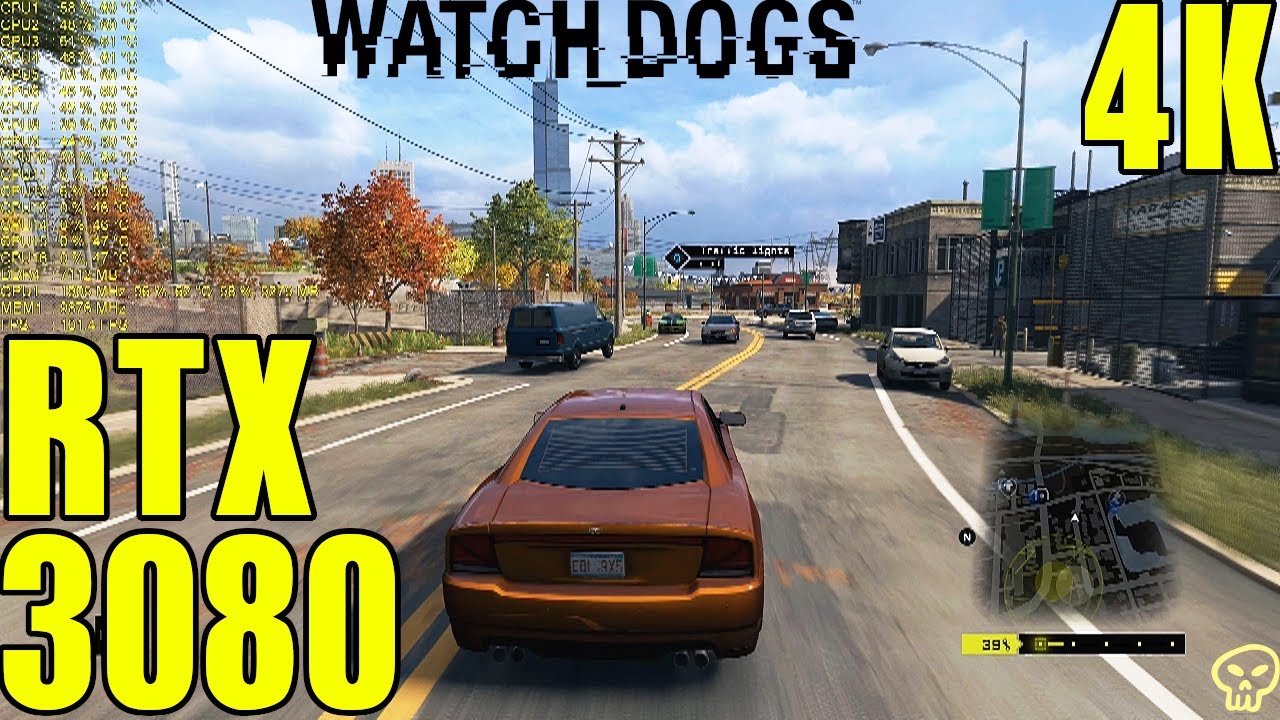 Watch Dogs Rtx 3080 Ultra Settings Performance 4K UltraHD