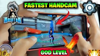 World Fastest Handcam Video ?🤔 Free Fire Lone Wolf Settings |-Garena Free Fire Mobile Player