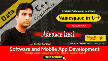 Namespaces in C++ | C++ Tutorials for Beginners in hindi | Sampat Raj Liler