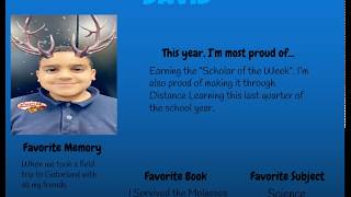 3rd grade 2019 2020 Memory Slideshow and Book