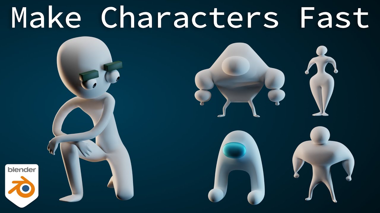 enkel Vanære Dykker Fast Character Modeling with the Skin Modifier in Blender - YouTube