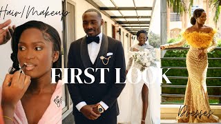 Emotional Couple's First Look || Bridal Hair and Makeup Transformation