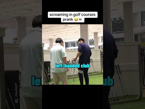 screaming in golf courses prank 😂💀