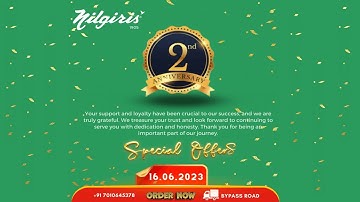 Nilgiris 1 yr Anniversary Promo video | super market | Jofinity soft solution | #digitalmarketing